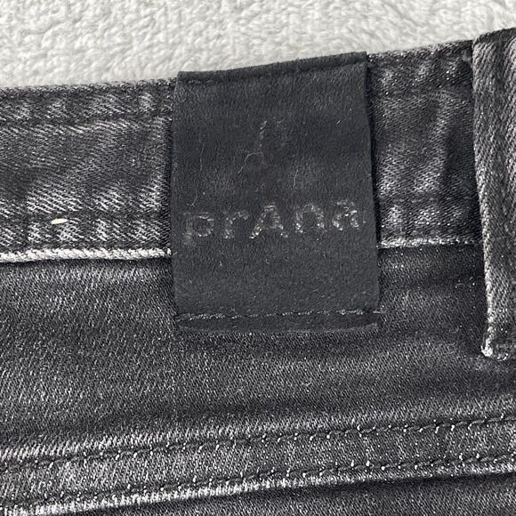 Prana Born From The Experience Jeans Men's 36 X 34 Black Slim Fit Straight Leg - Picture 11 of 15